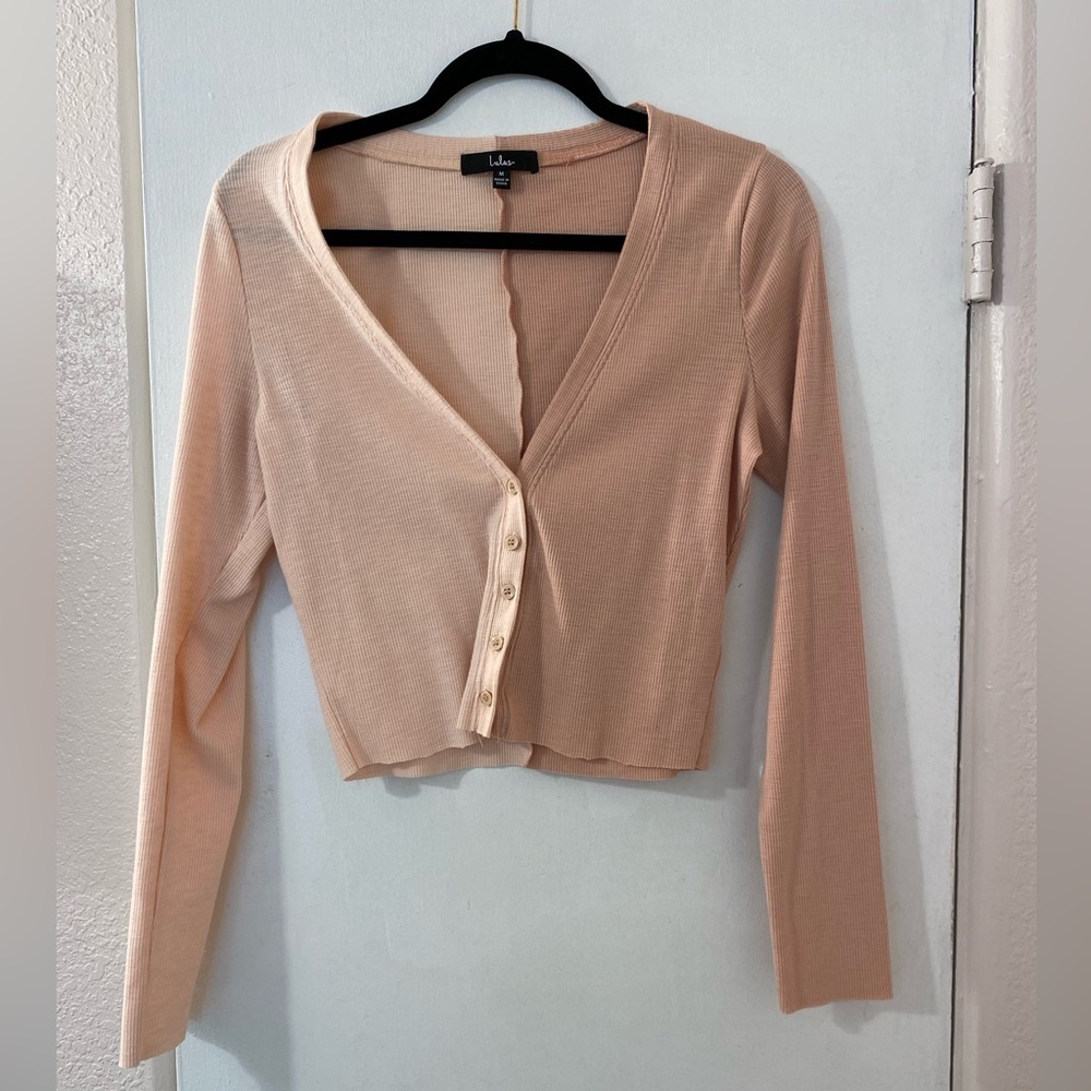 Lulu’s Cropped Colorblock Cardigan